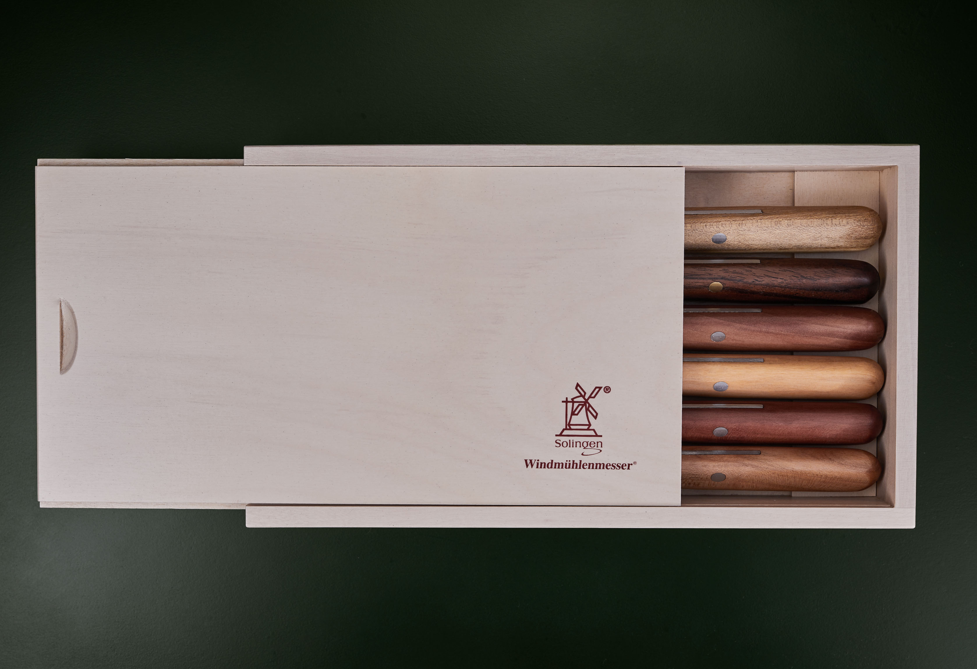 Buckelsmesser-Box 6er Set Frühstücksmesser