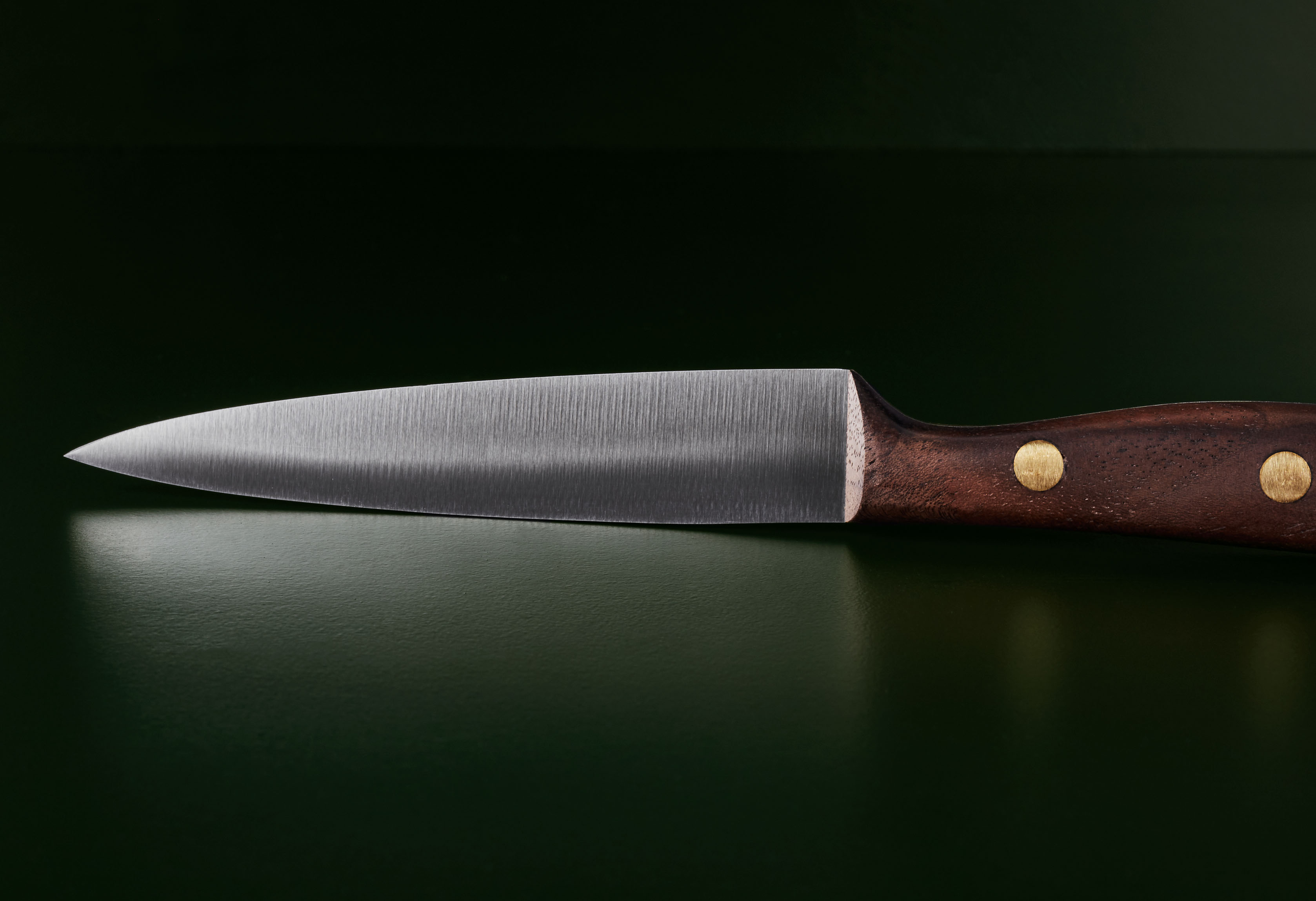 Officemesser Spickmesser 9cm Walnuss mittelspitz rostfrei