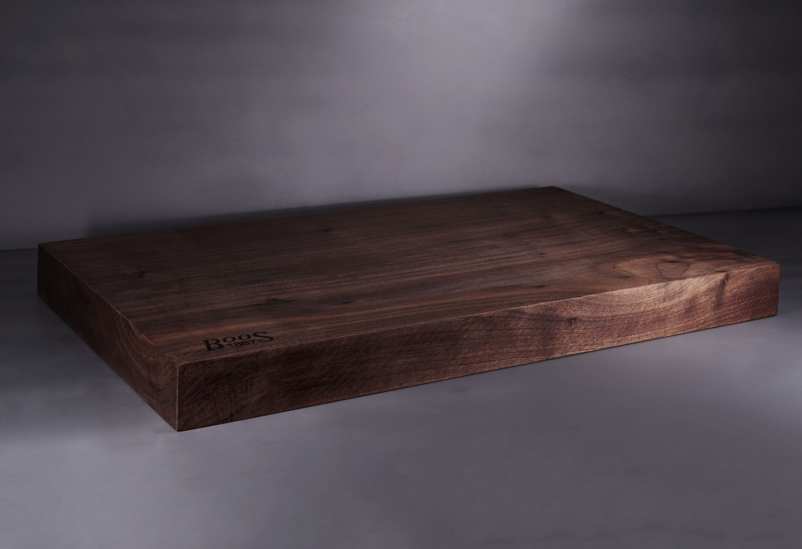 Großes Schneidebrett rustikal Walnuss 4,5cm