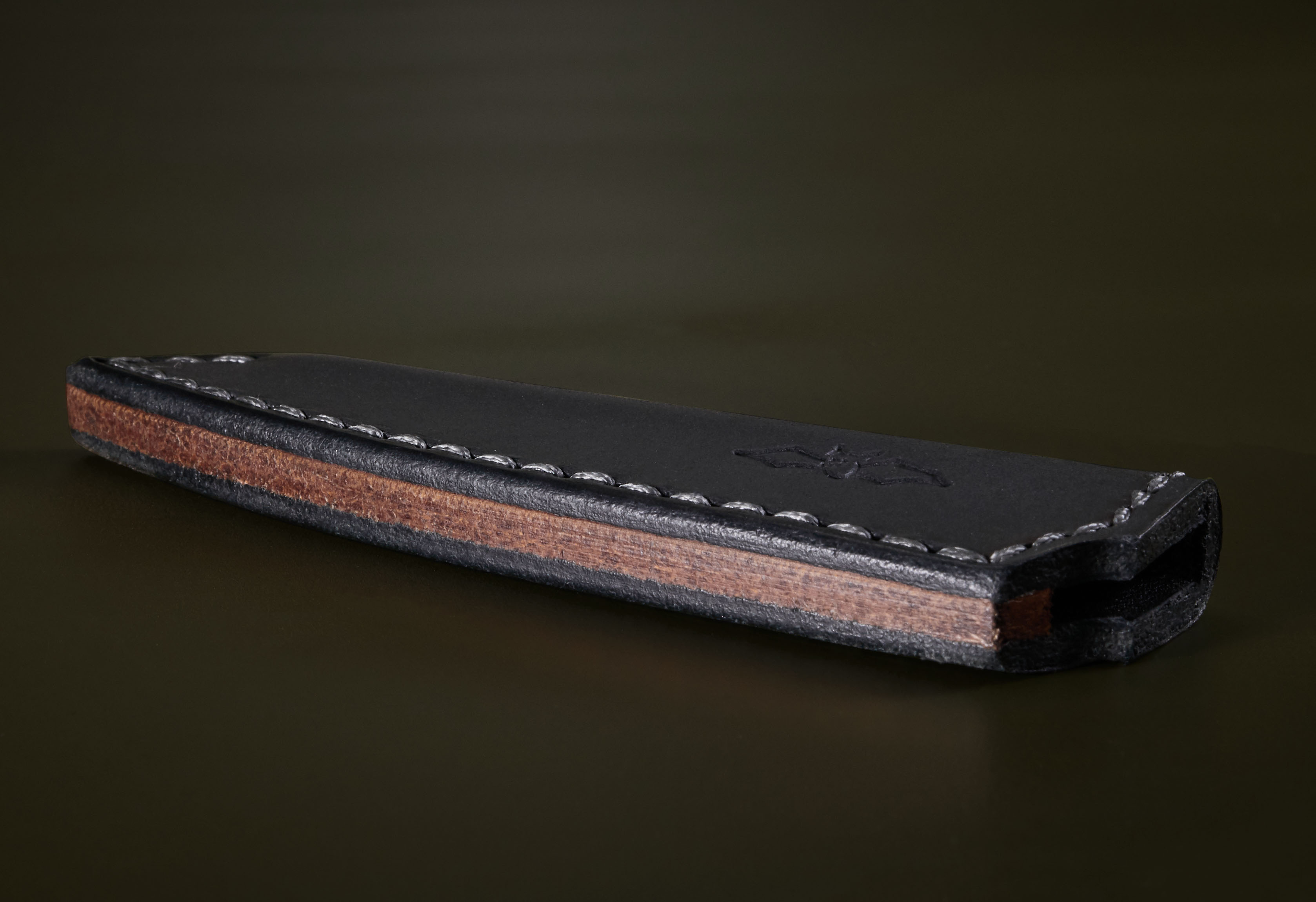 Ledersteckscheide für Officemesser 9cm