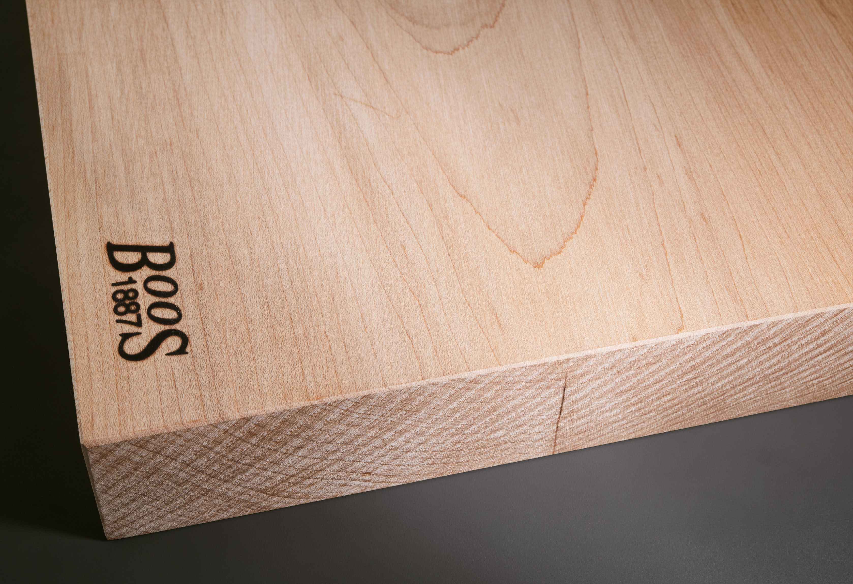 Mittleres Schneidebrett rustikal Ahorn 4,5cm