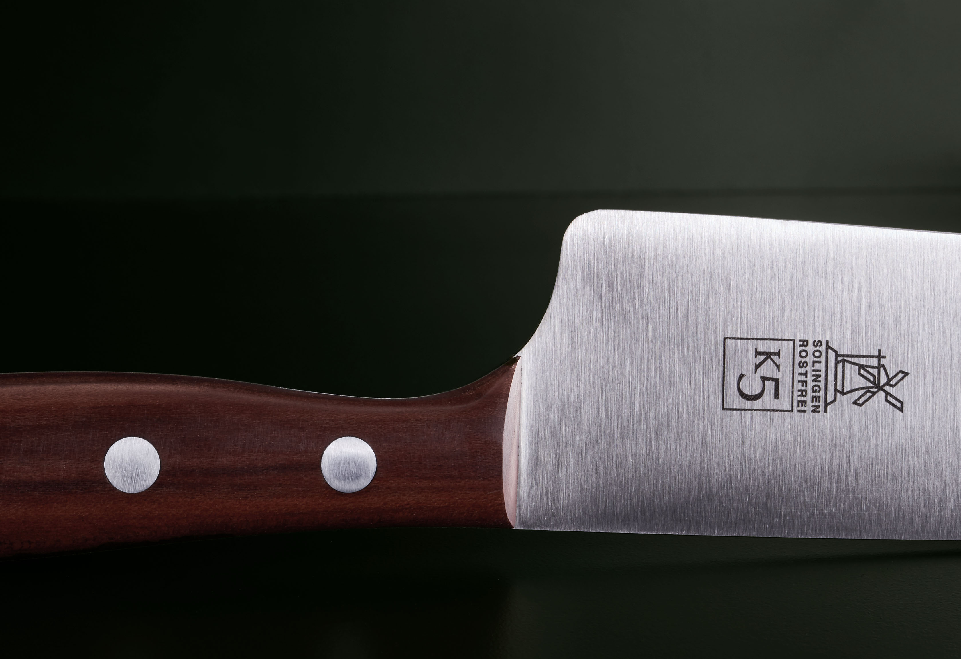 Großes Kochmesser 18cm Pflaume rostfrei