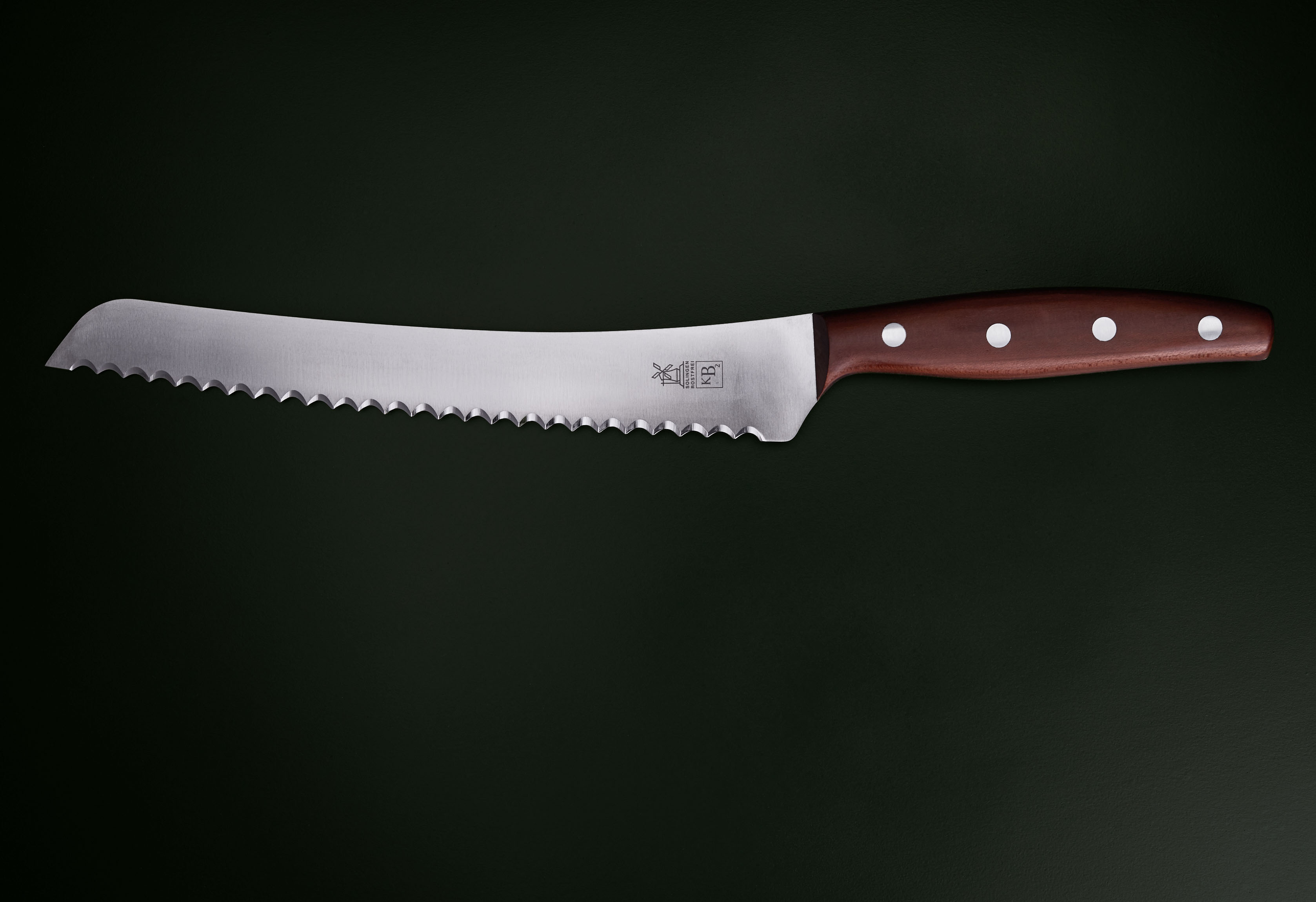 BrotBeidhänder Brotsäge 22,5cm Pflaume rostfrei