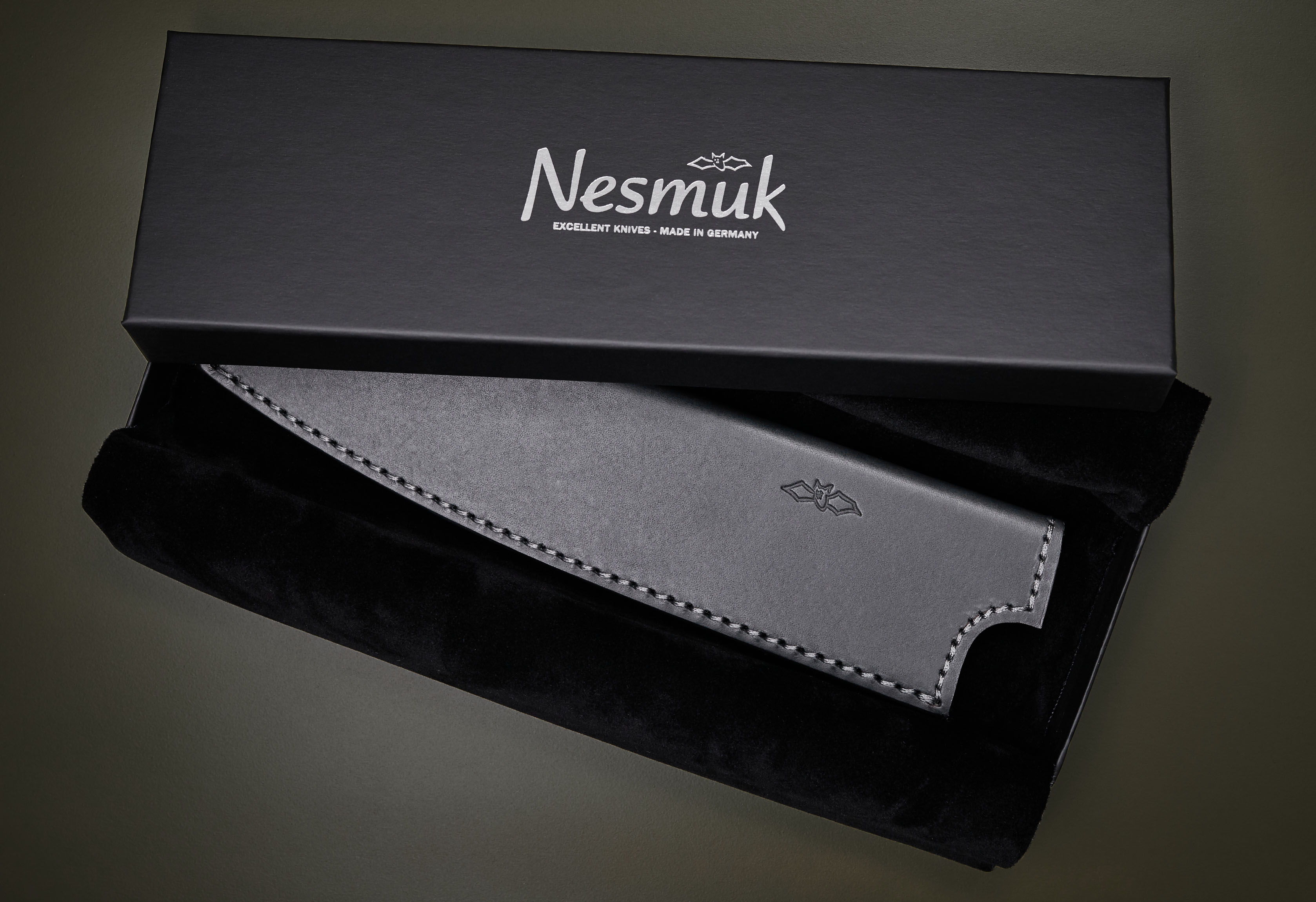 Ledersteckscheide für Kochmesser 18cm