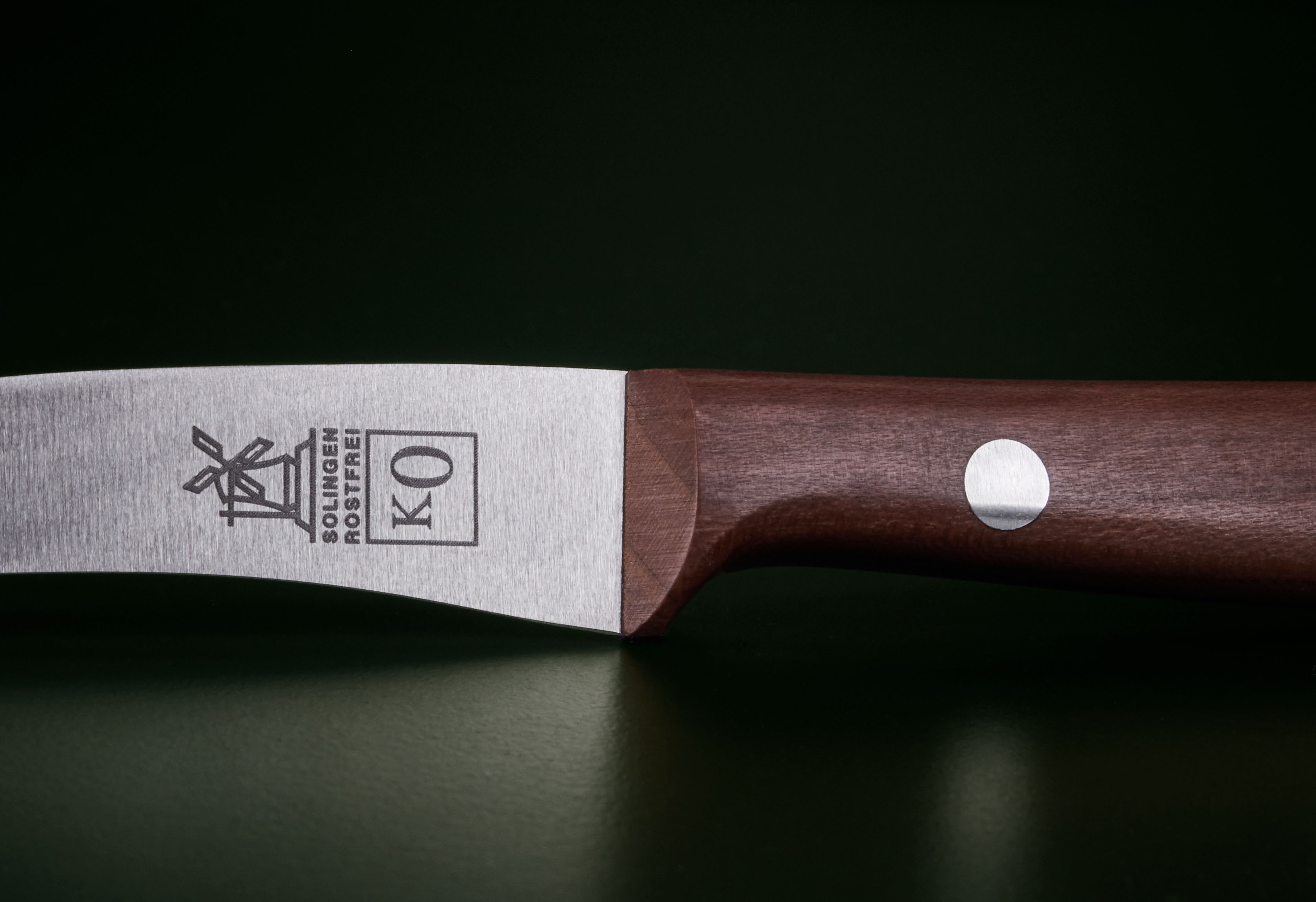 Schälmesser Vogelschnabel Pflaume rostfrei