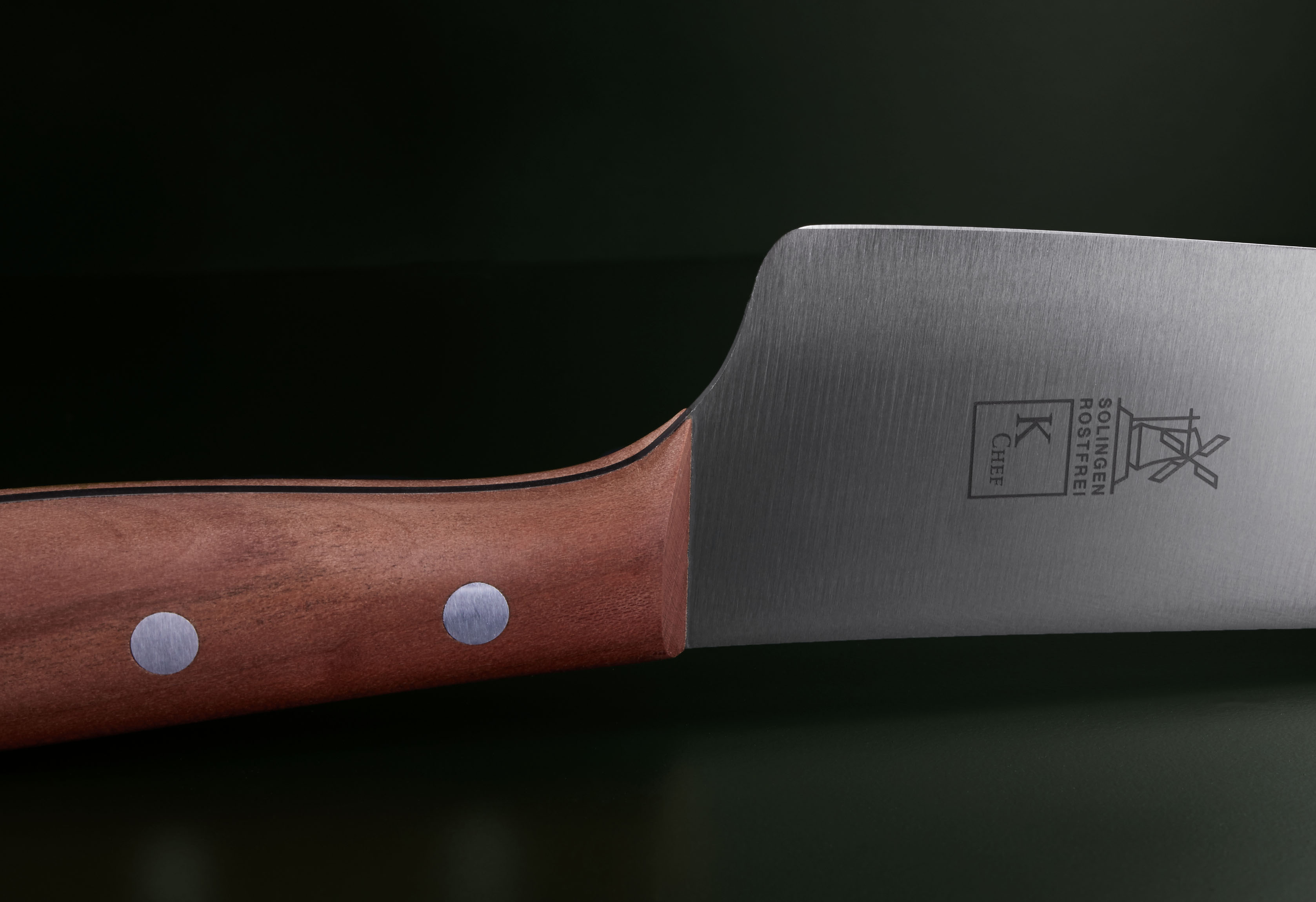 Extra Großes Kochmesser 23cm Pflaume rostfrei