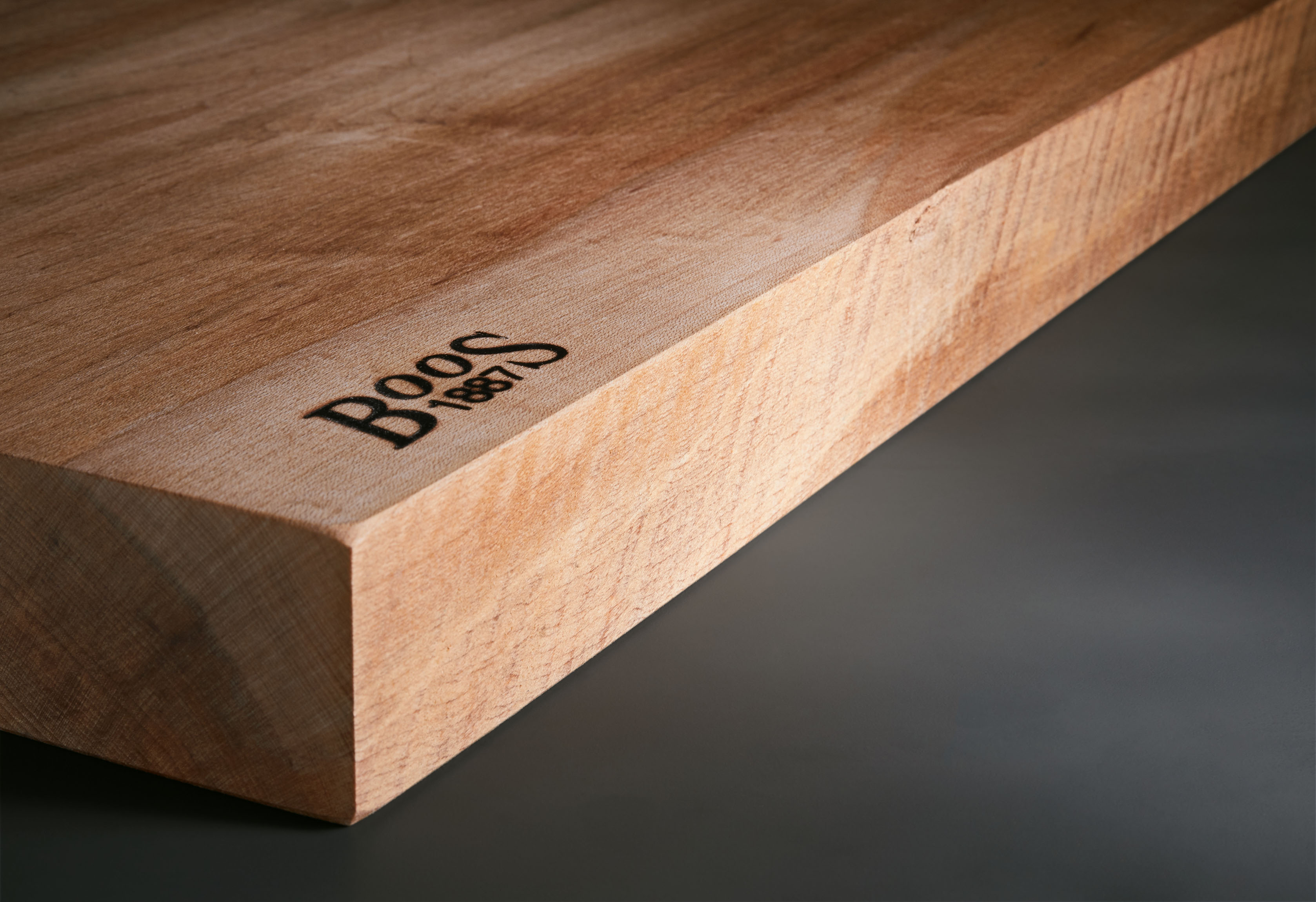 Großes Schneidebrett rustikal Ahorn 4,5cm