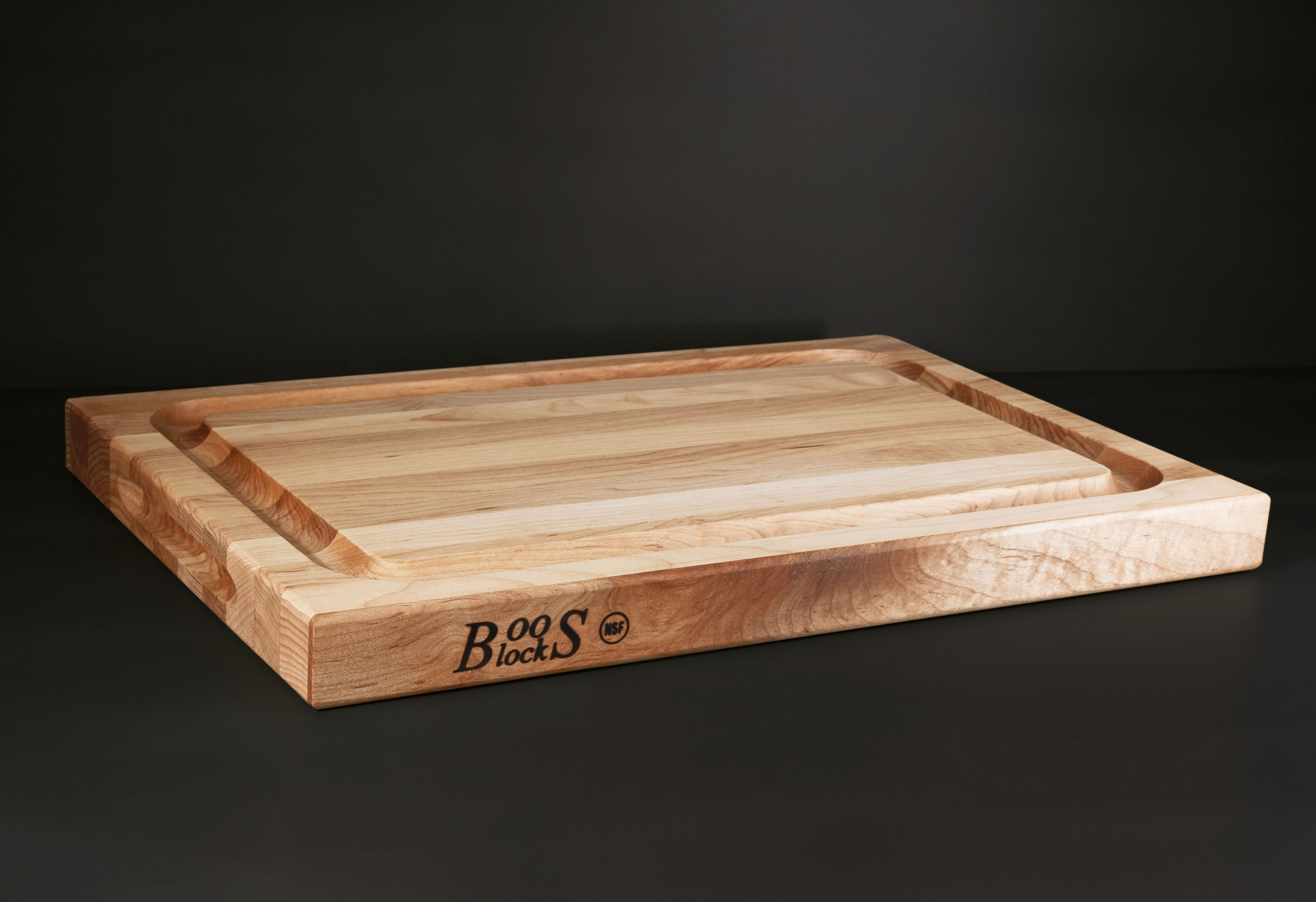 Schneidebrett mit Saftrille Ahorn 40 x 30 x 4cm