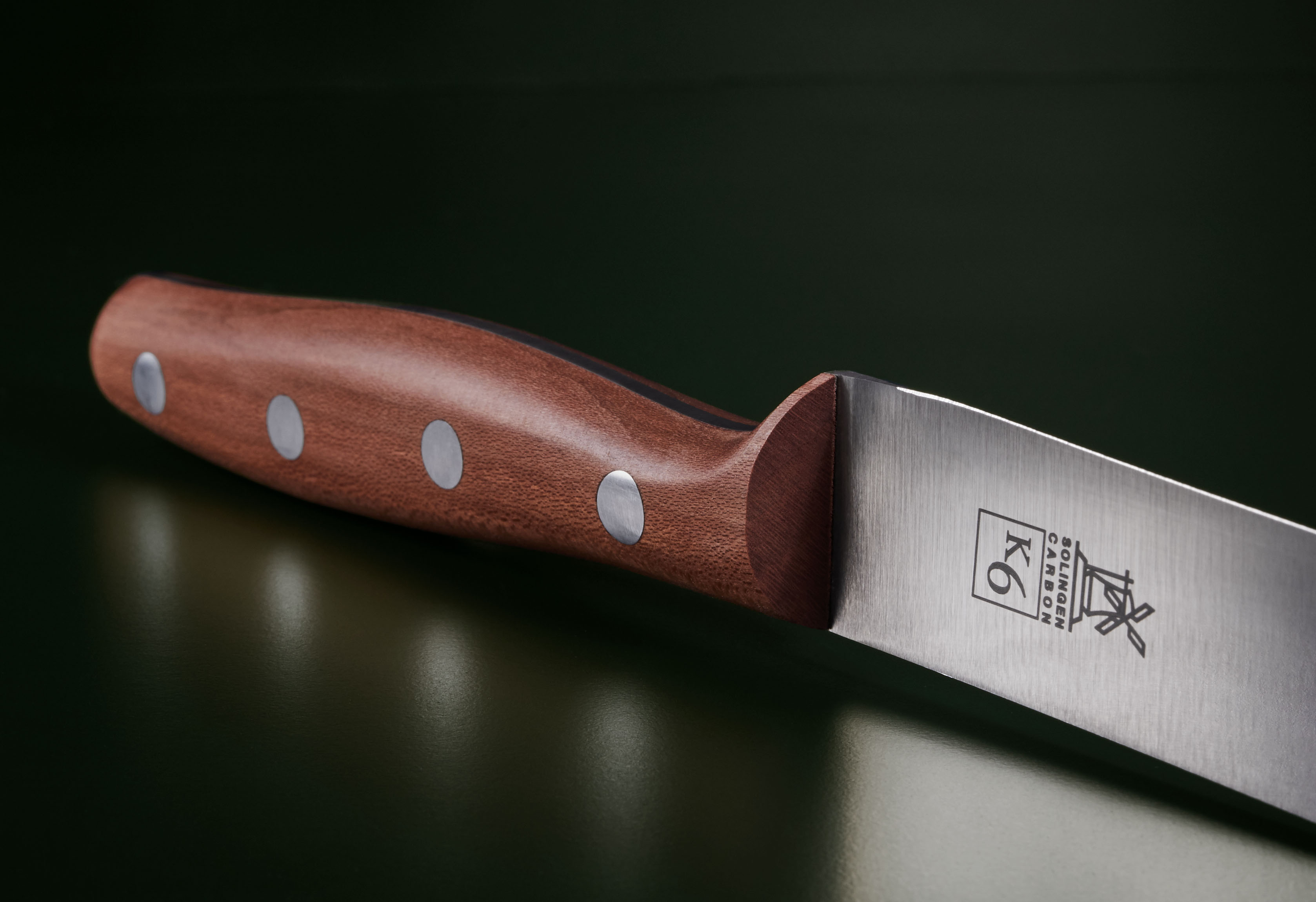 Koch- und Filiermesser 22,5cm Pflaume carbon