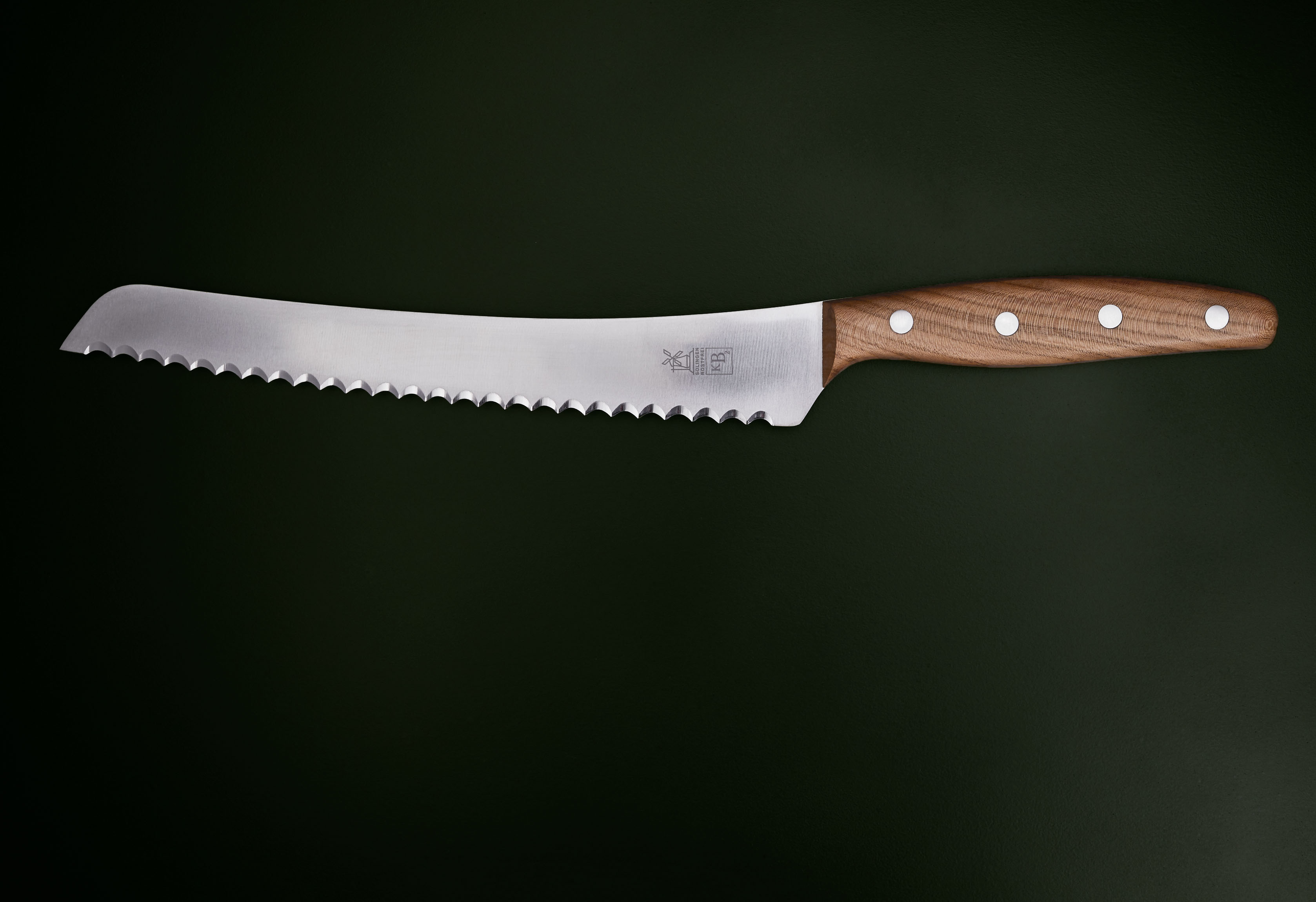 BrotBeidhänder Brotsäge 22,5cm Marille rostfrei