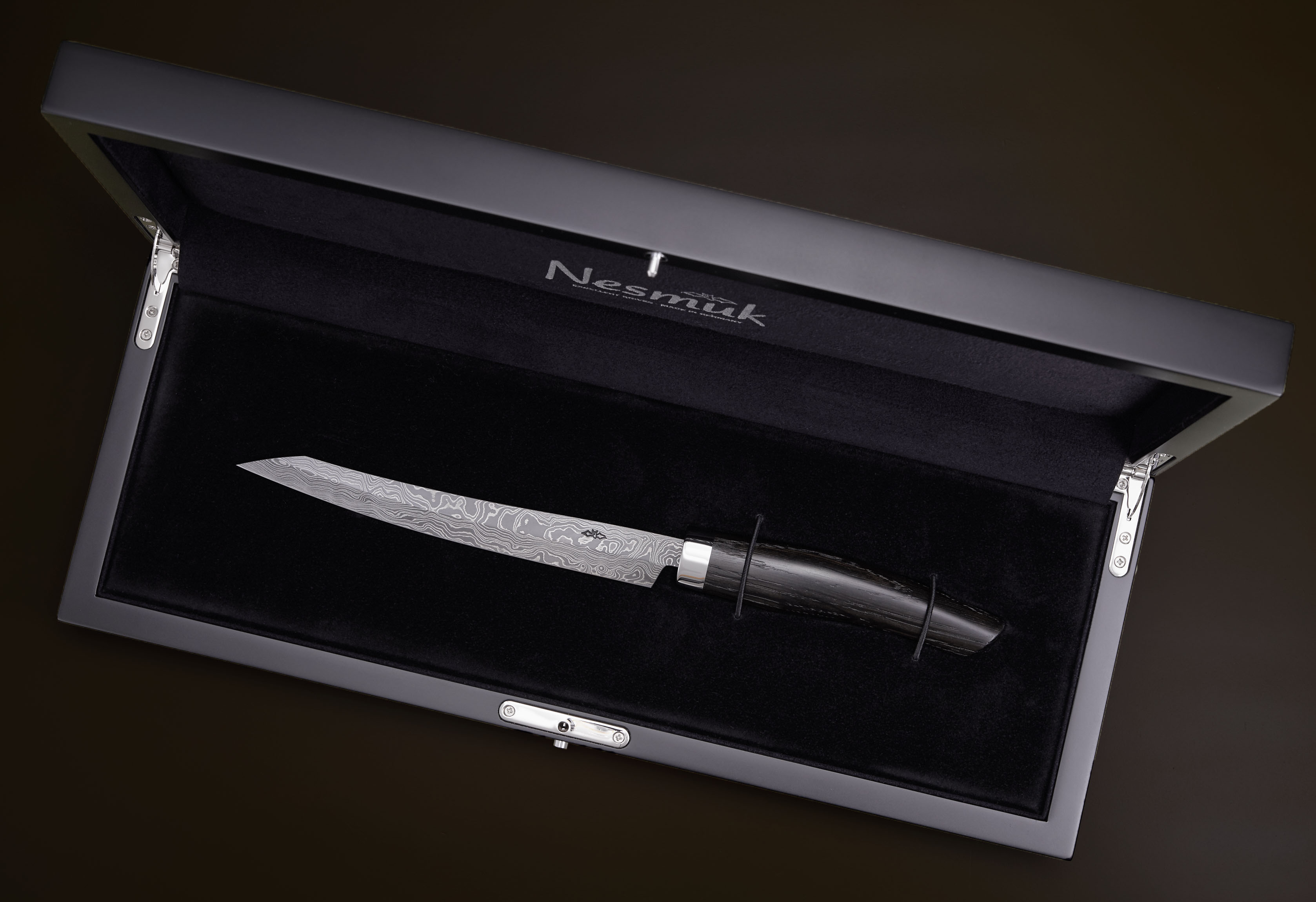 Damast Mooreiche Slicer 16cm