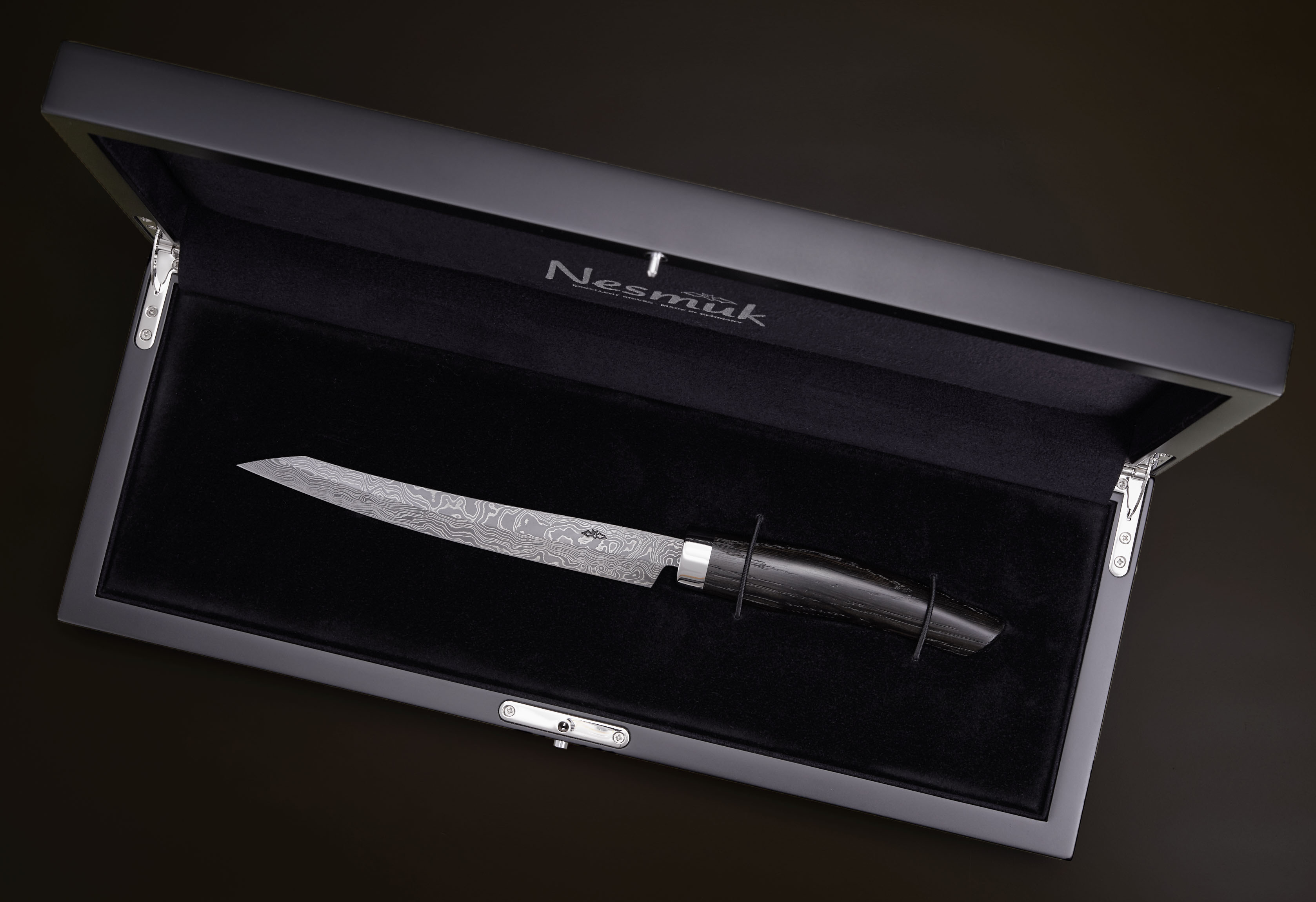 Damast Mooreiche Slicer 16cm