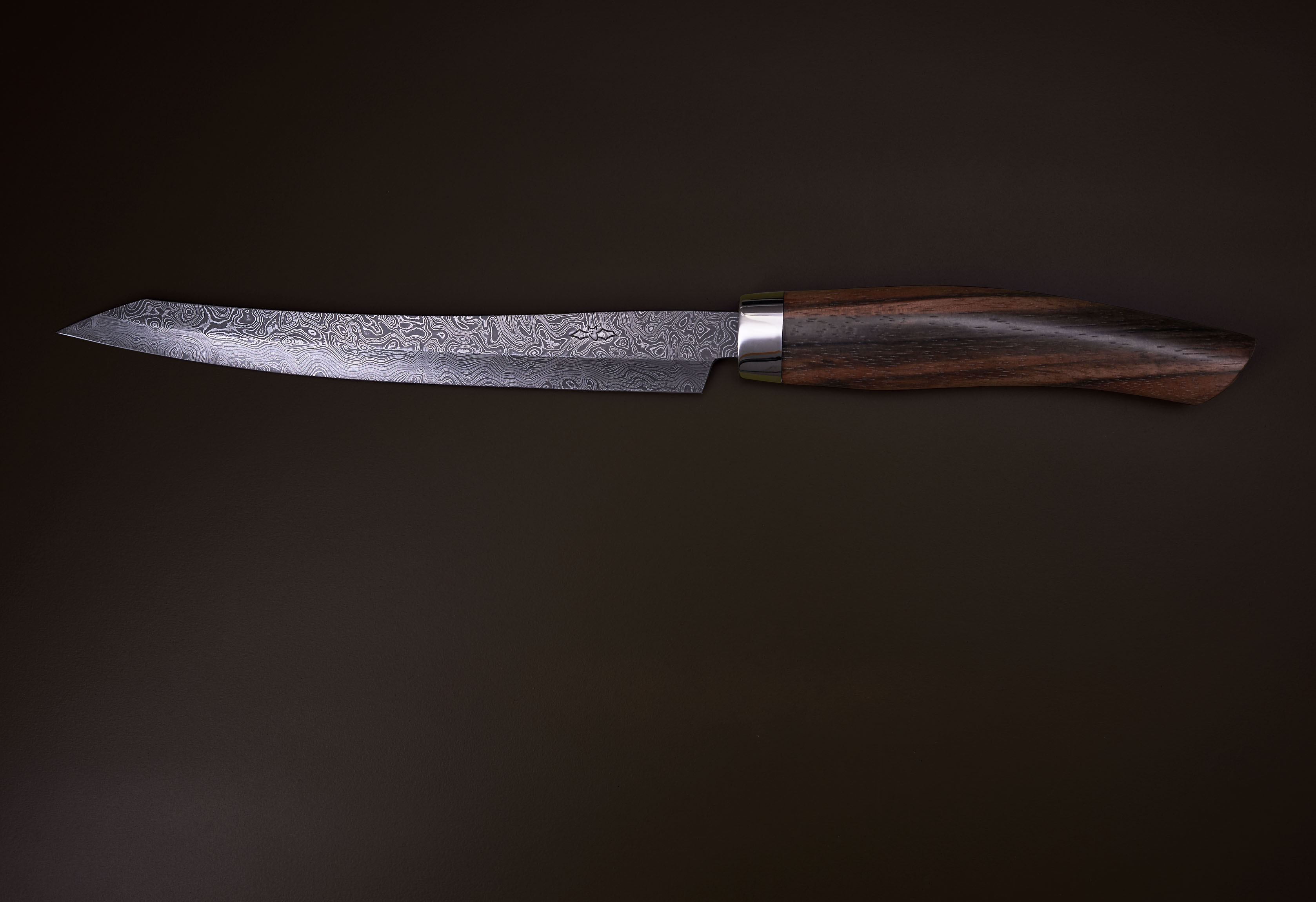 Damast Makassar Ebenholz Slicer 16cm