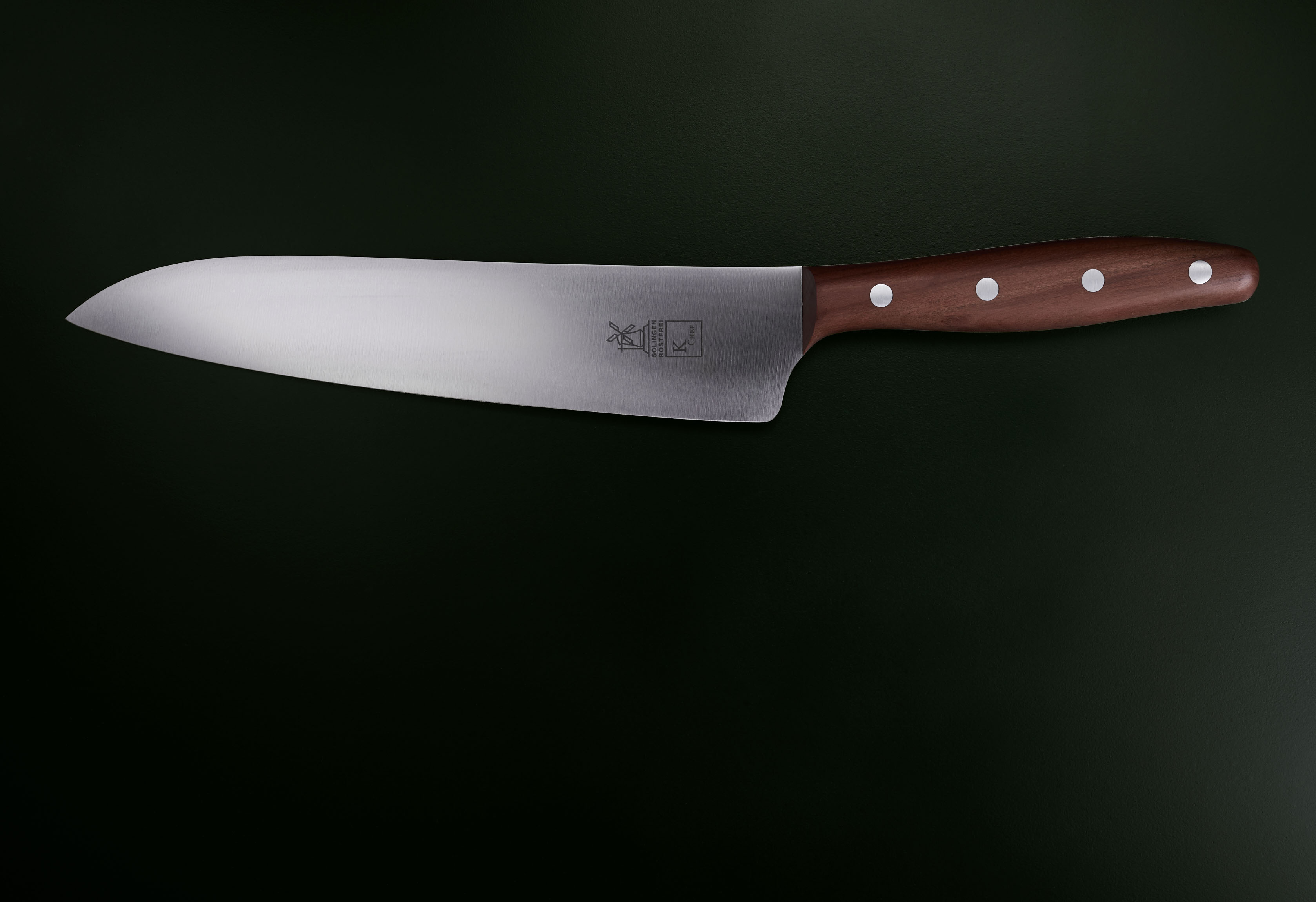 Extra Großes Kochmesser 23cm Pflaume rostfrei