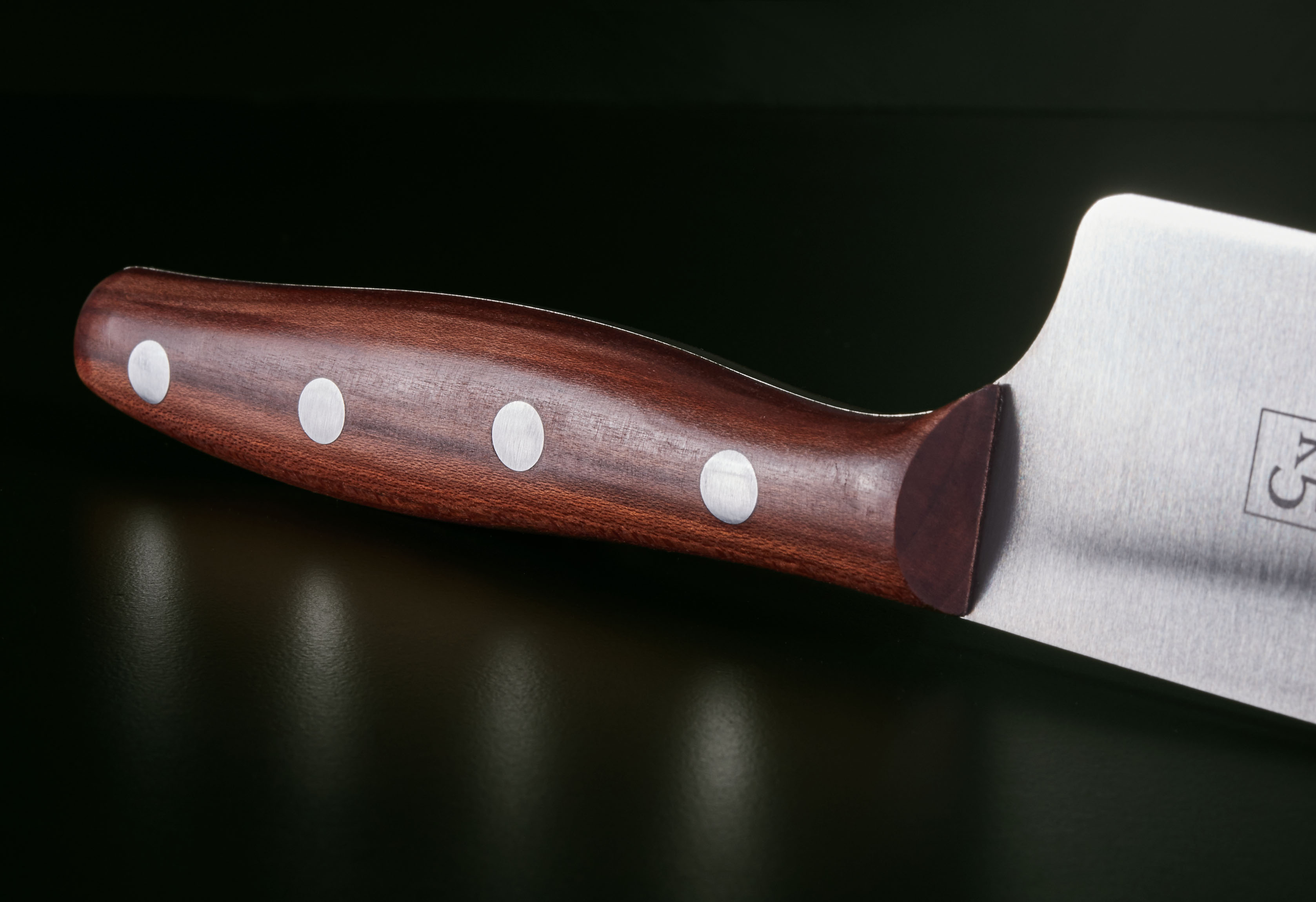 Großes Kochmesser 18cm Pflaume rostfrei