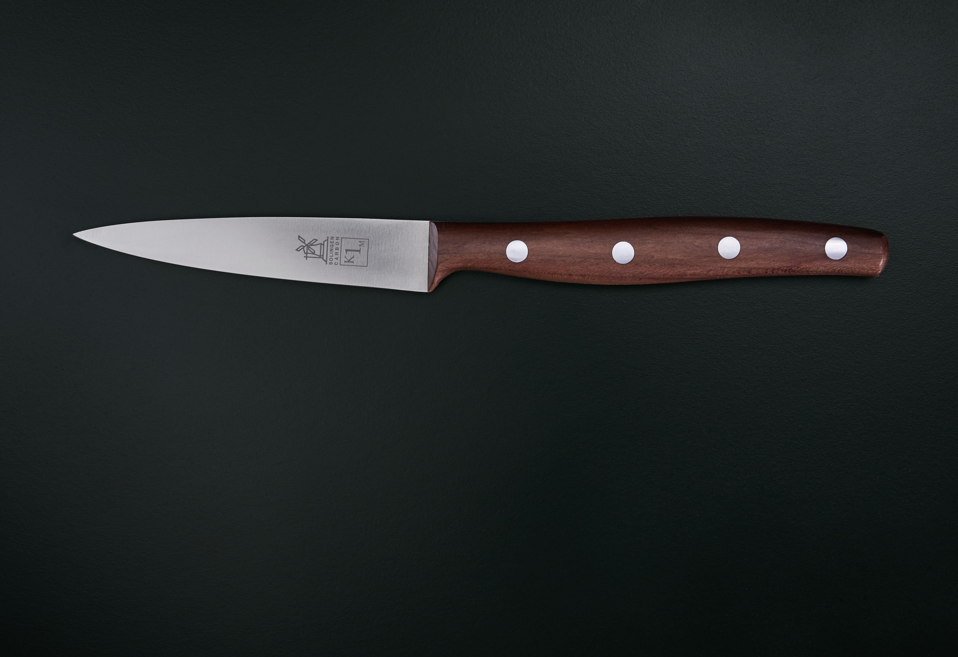 Officemesser Spickmesser Pflaume mittelspitz carbon