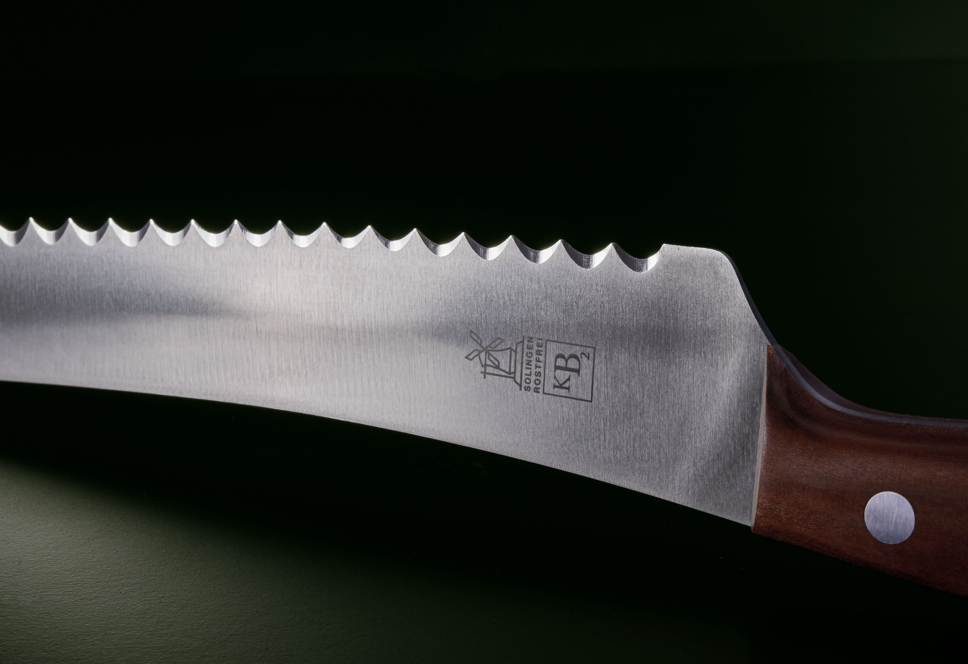 BrotBeidhänder Brotsäge 22,5cm Pflaume rostfrei