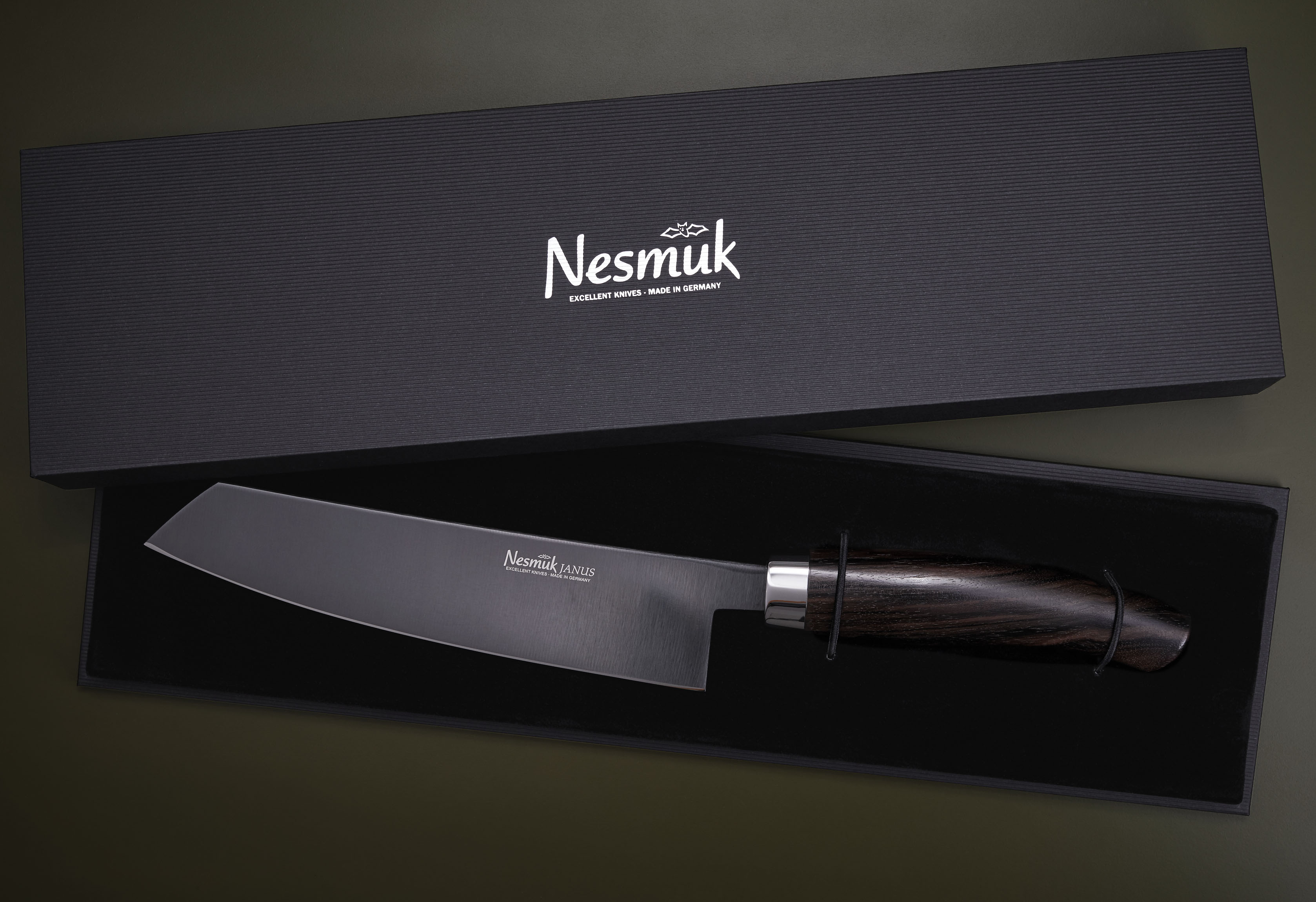 Makassar Ebenholz Kochmesser 18cm