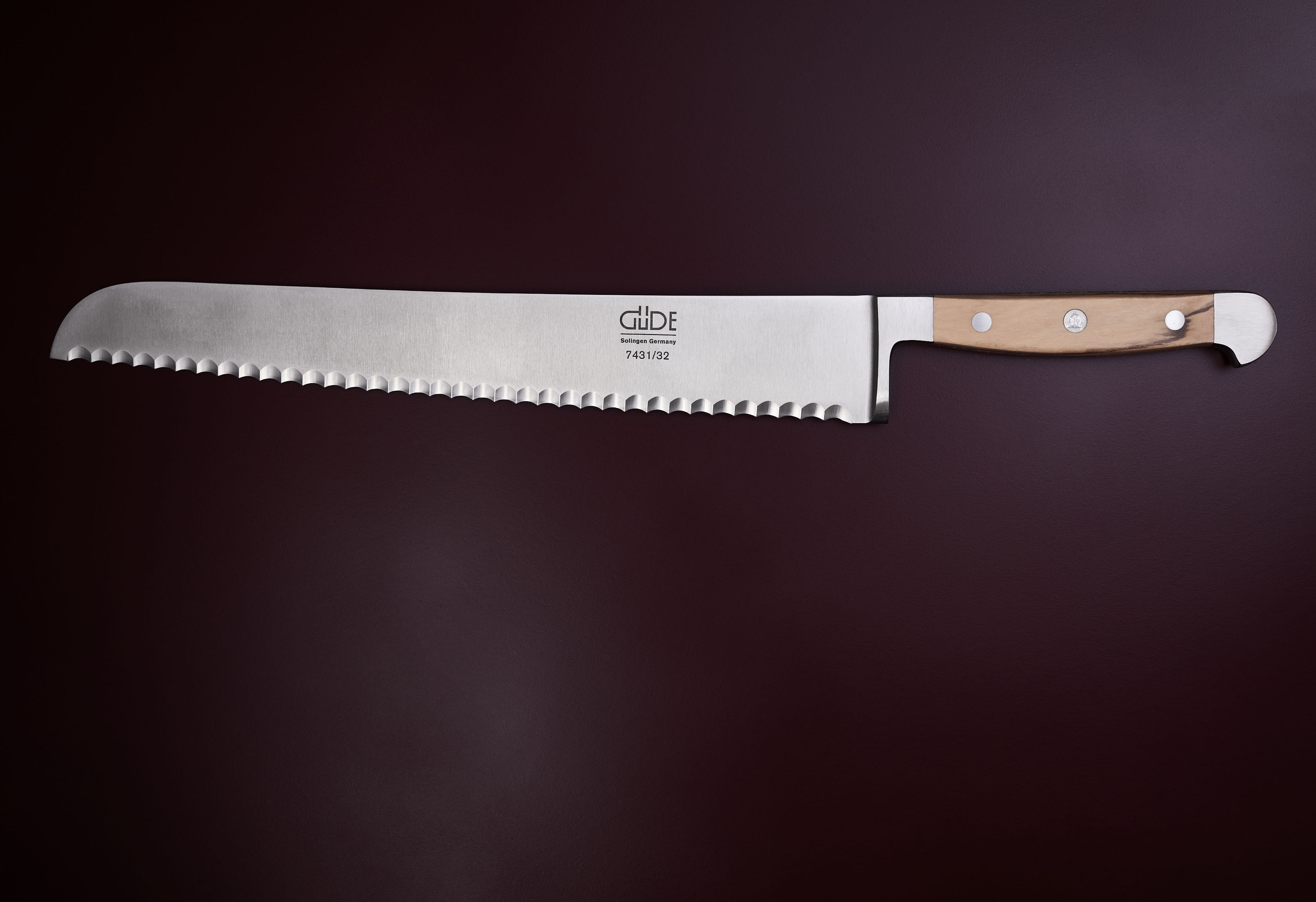 Großes Brotmesser Linkshänder, 32cm