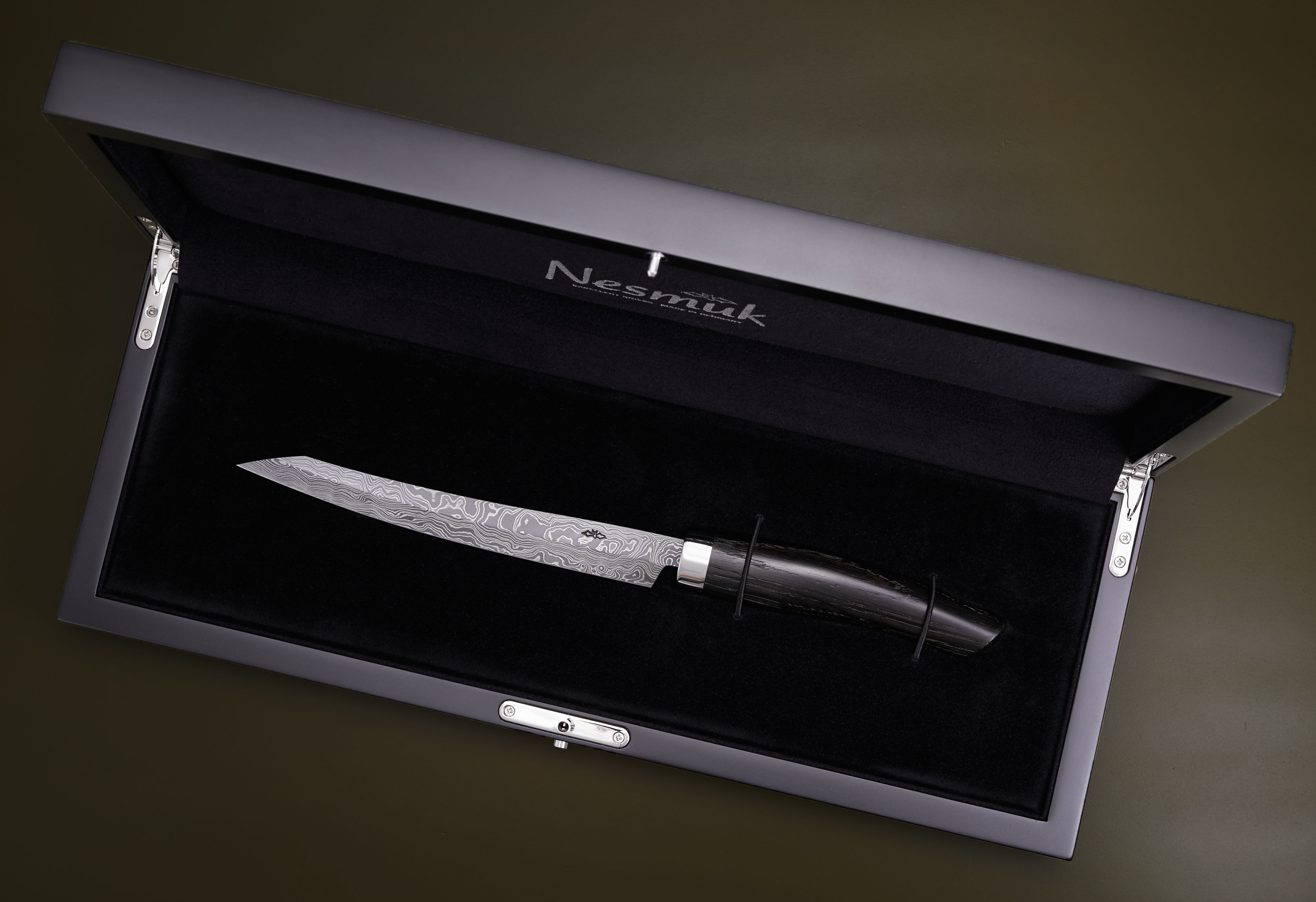 Damast Mooreiche Slicer 16cm