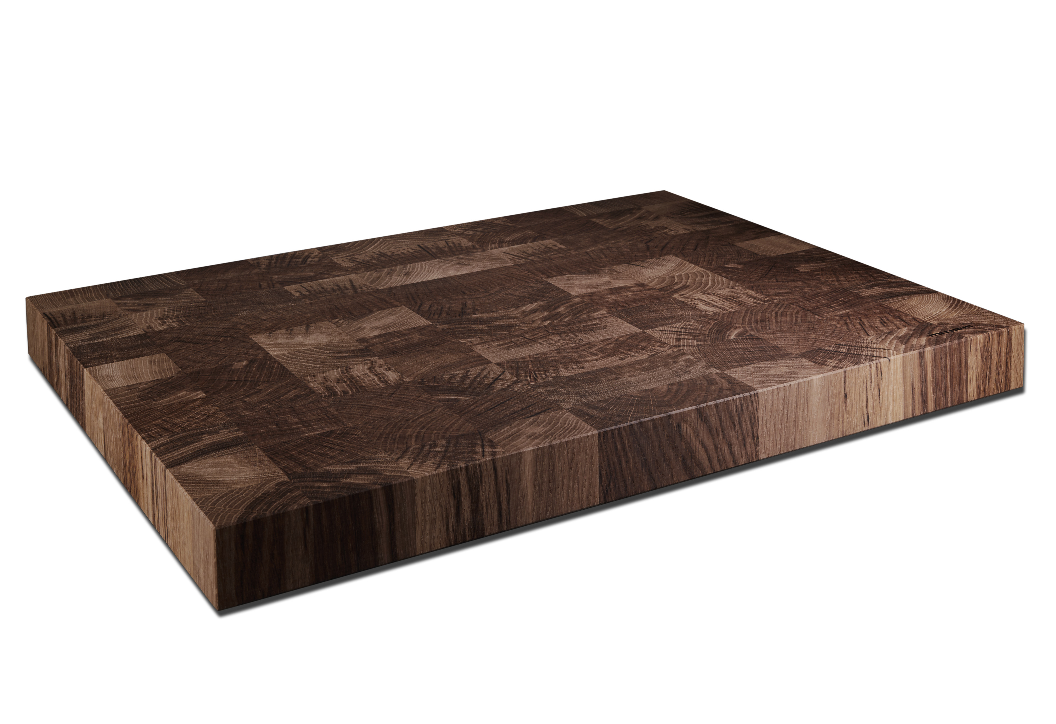 Großer Hackblock Eiche Stirnholz rechteckig 58,5x39