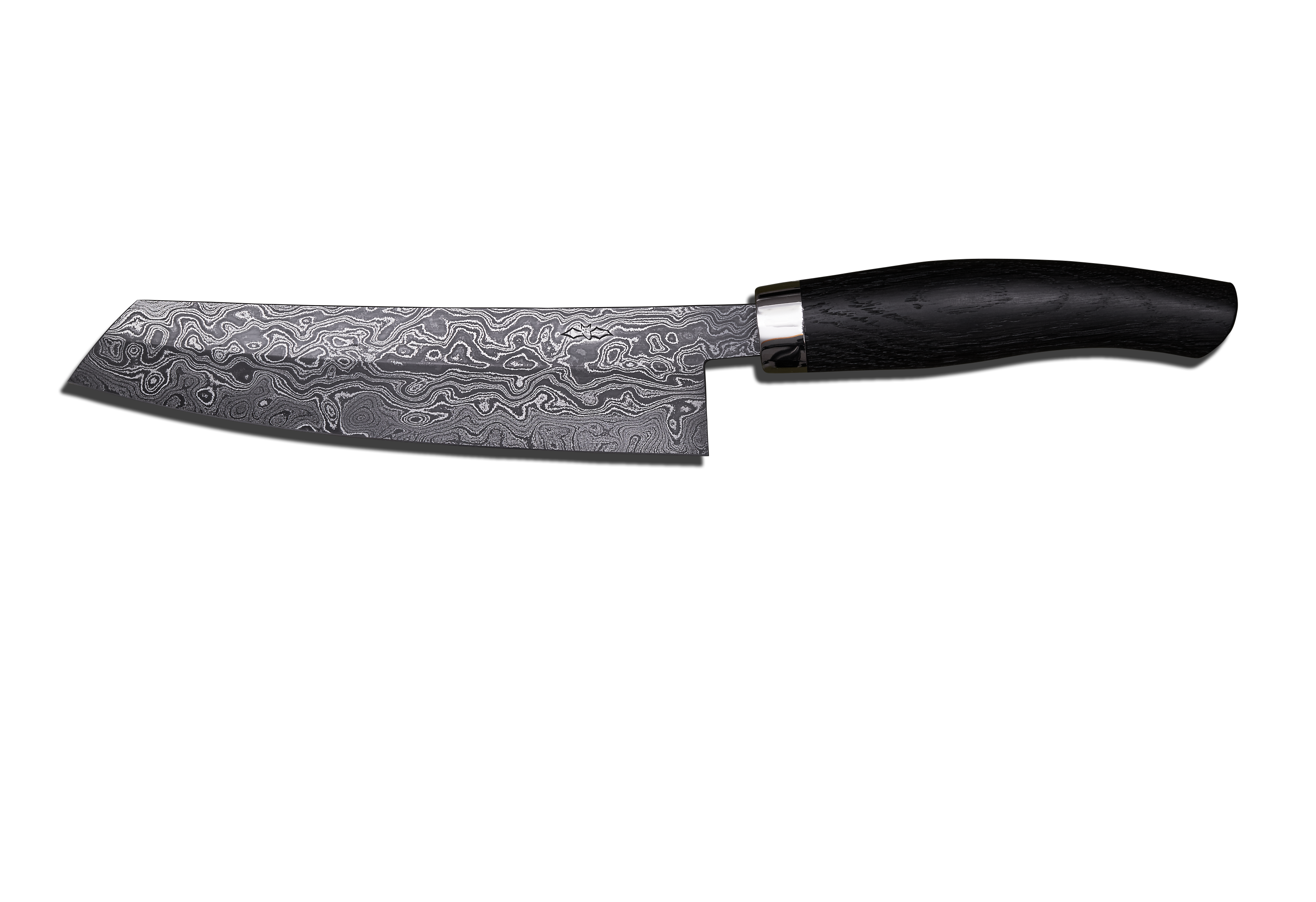 Damast Mooreiche Kochmesser 18cm