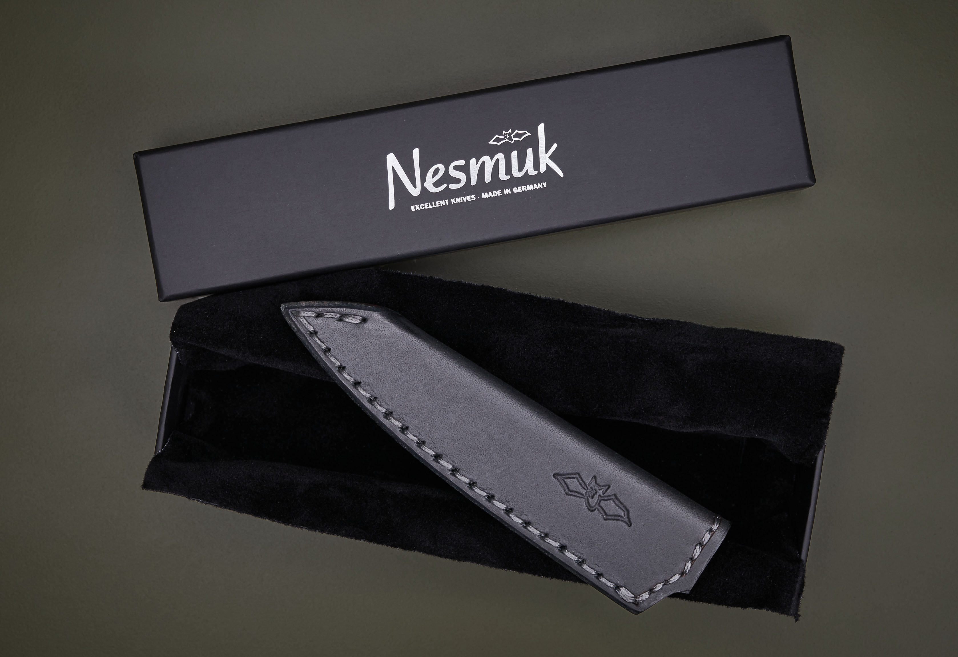 Ledersteckscheide für Officemesser 9cm