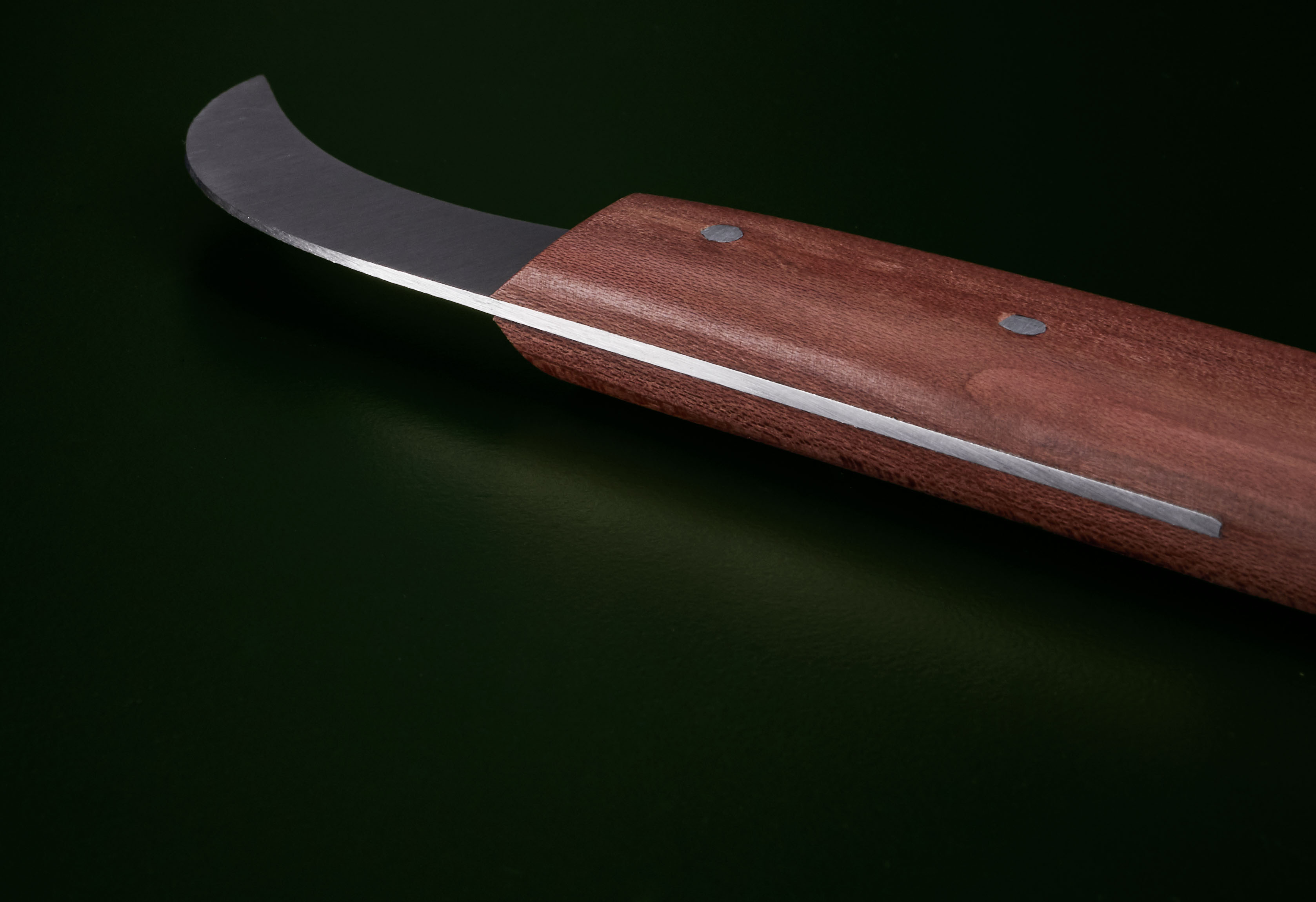 Pilzpflückmesser Pflaume rostfrei mit Naturborsten