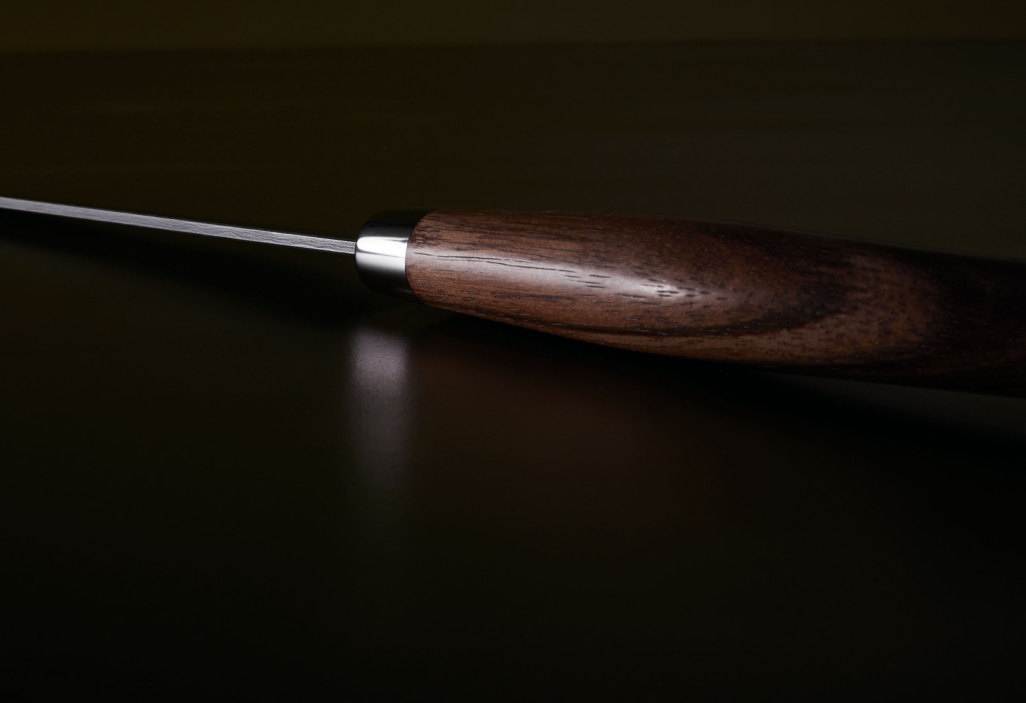 Damast Makassar Ebenholz Slicer 16cm