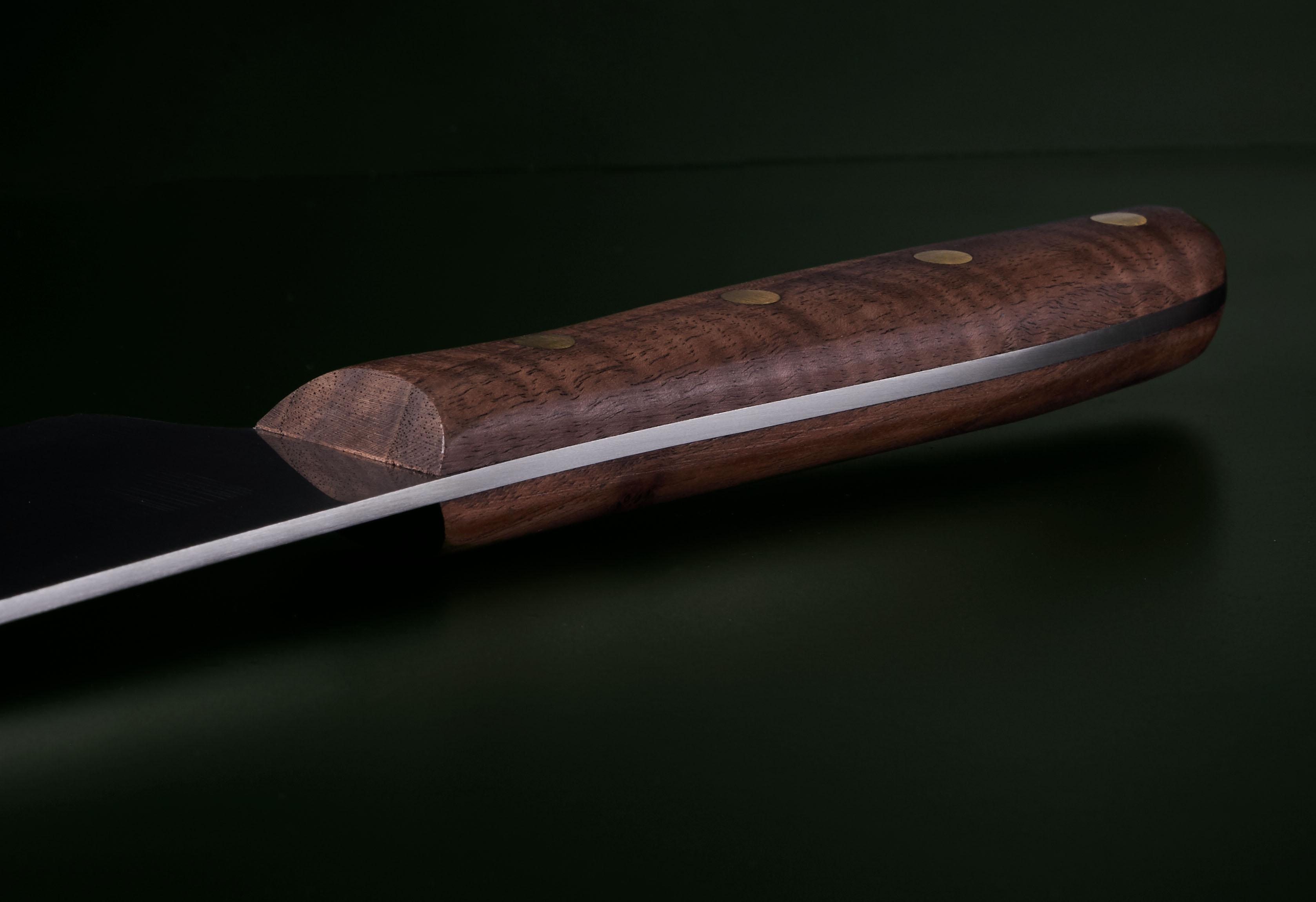 Extra Großes Kochmesser 23cm Walnuss rostfrei