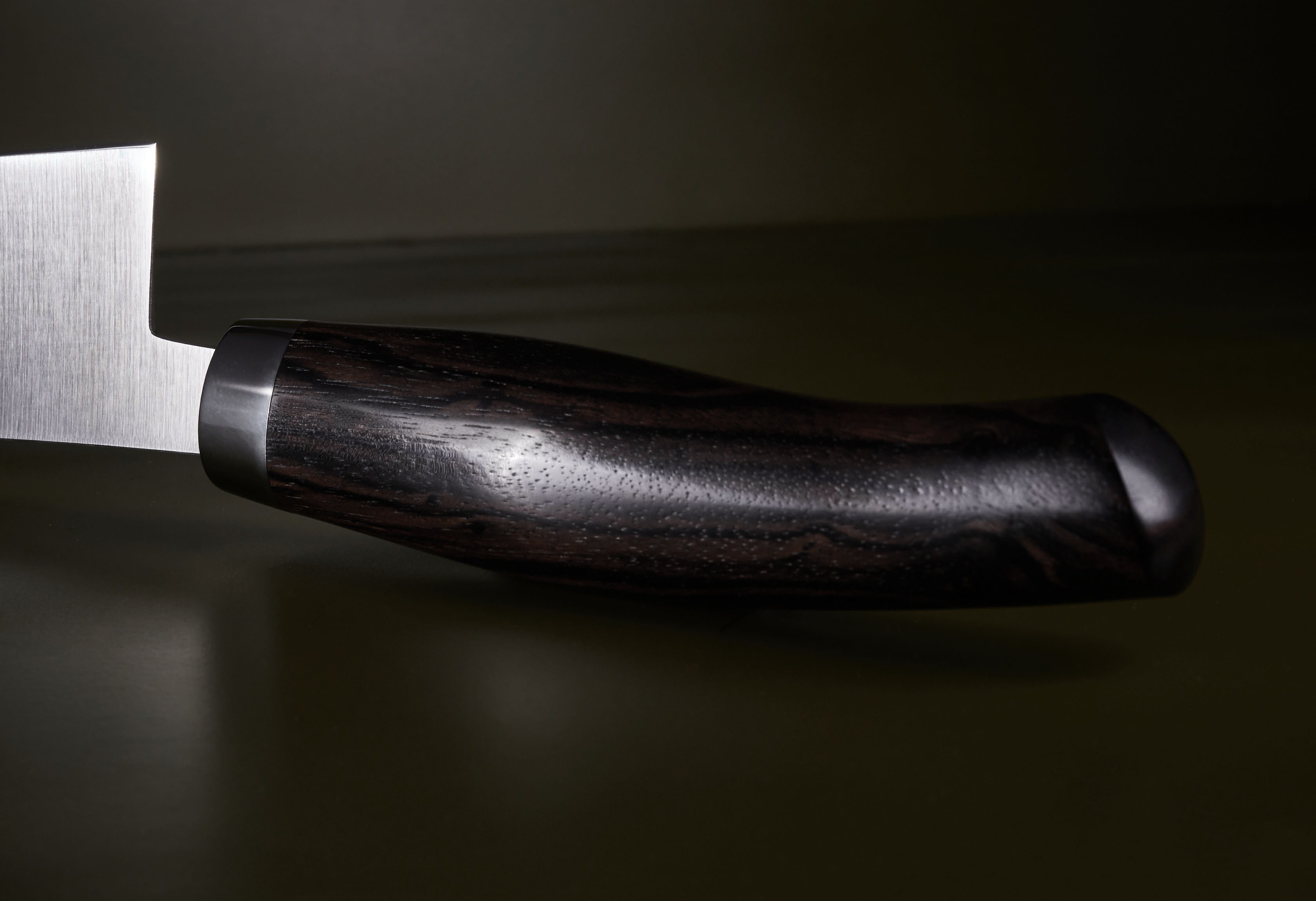 Makassar Ebenholz Kochmesser 18c