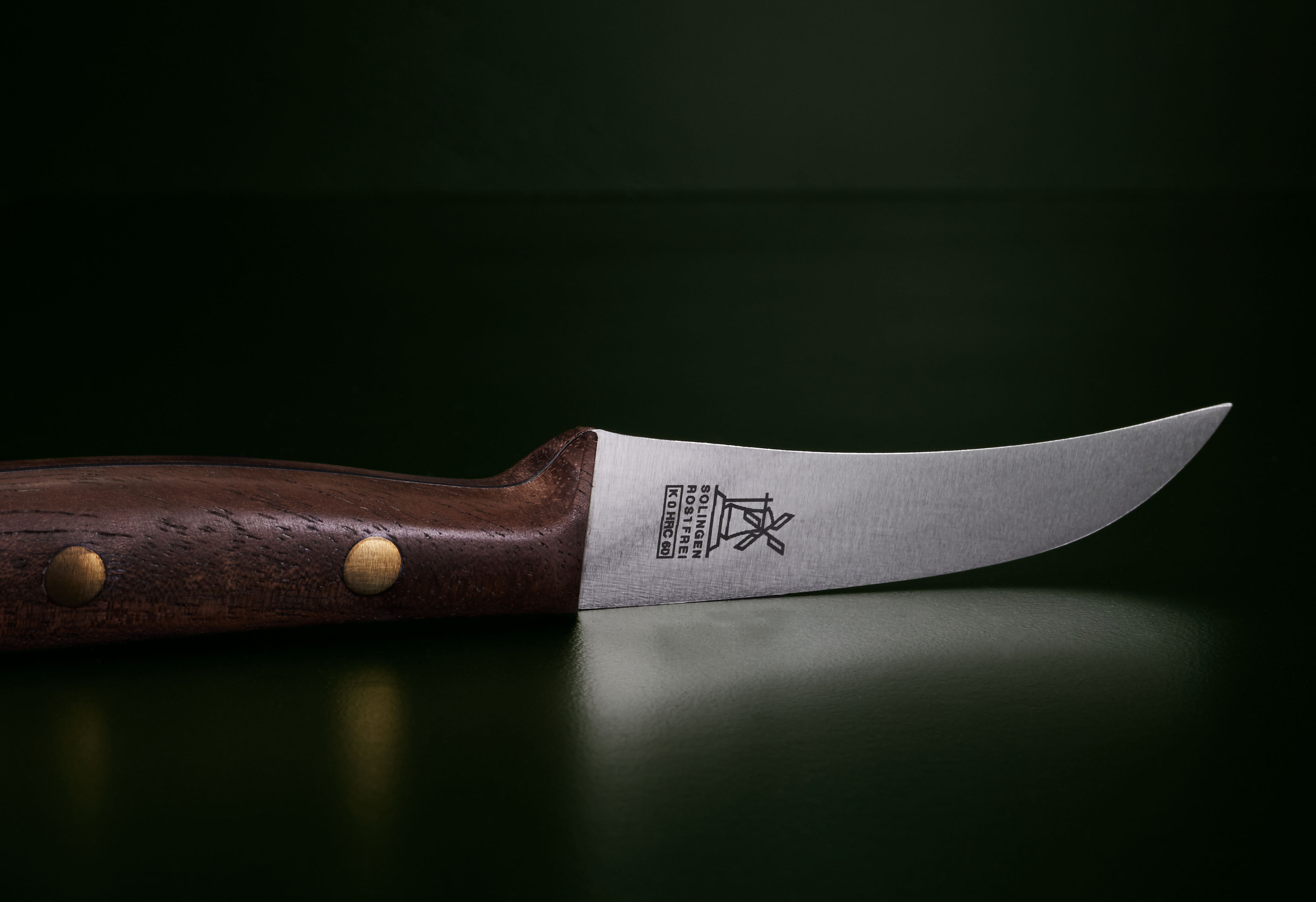 Schälmesser Vogelschnabel Walnuss rostfrei