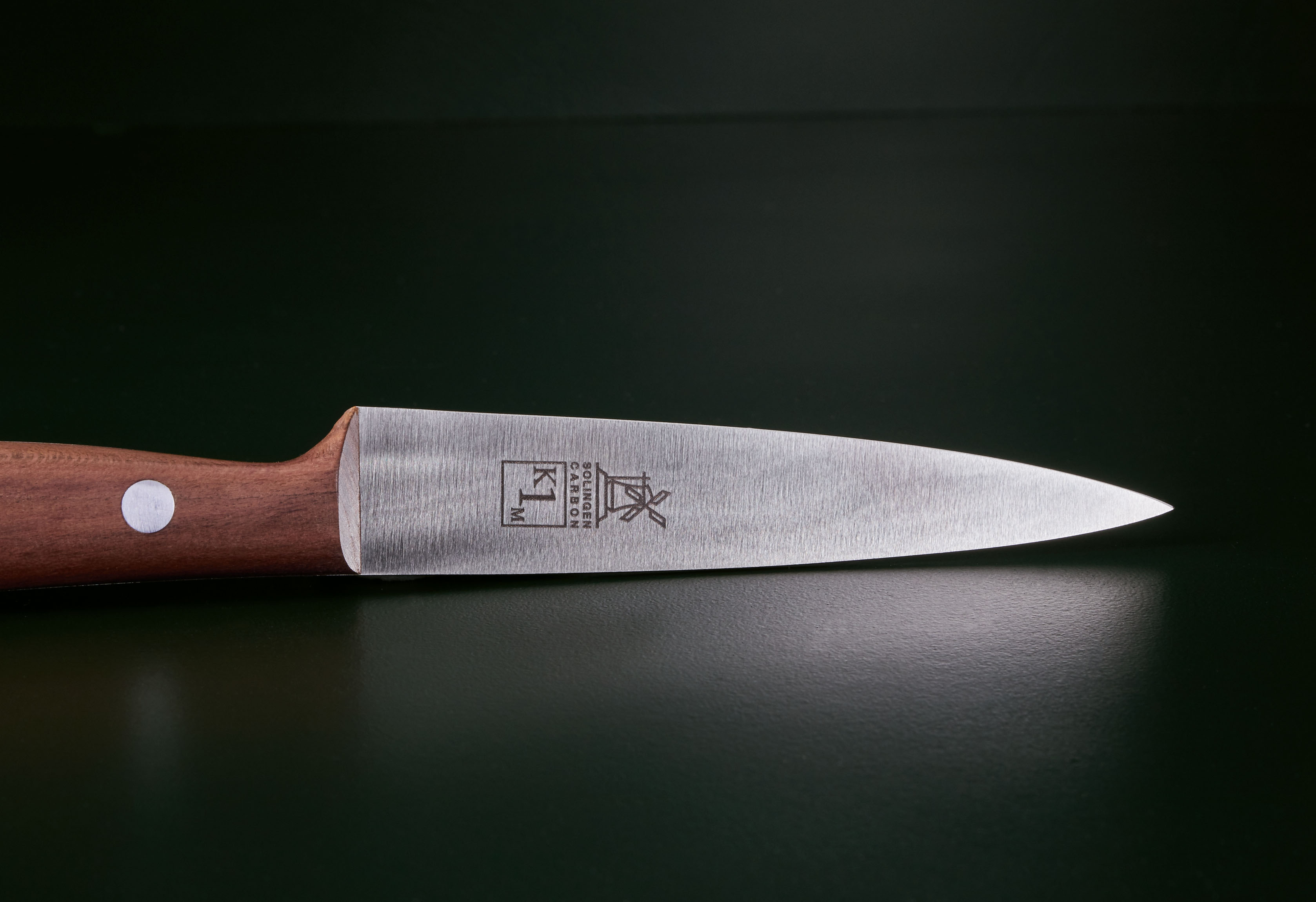 Officemesser Spickmesser Pflaume mittelspitz carbon