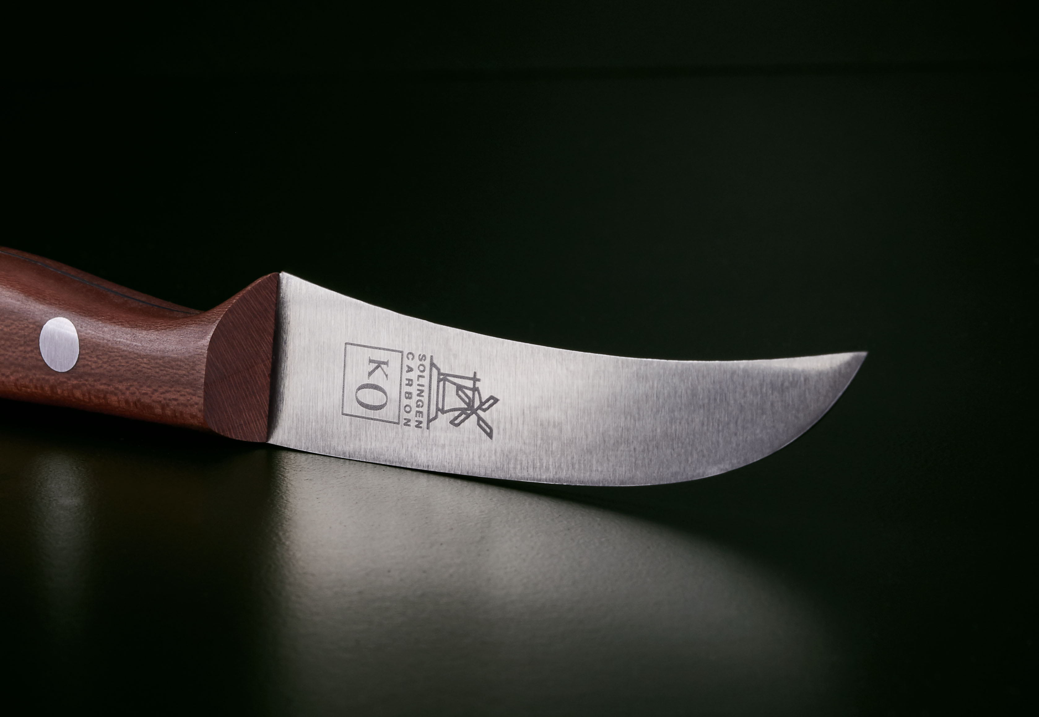 Schälmesser Vogelschnabel Pflaume carbon